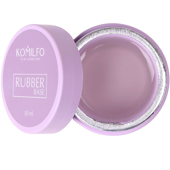 База Komilfo Rubber Base Coat - каучуковая база для гель-лака без кисточки (банка), 30 мл, Объем: 30 мл банка