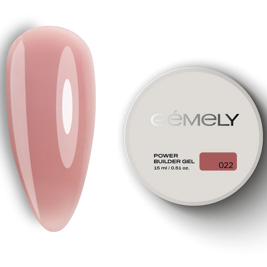 Гель для зміцнення та нарощування Gemely Power Builder gel 022 15 мл, Об`єм: 15 мл
, Колір: 022