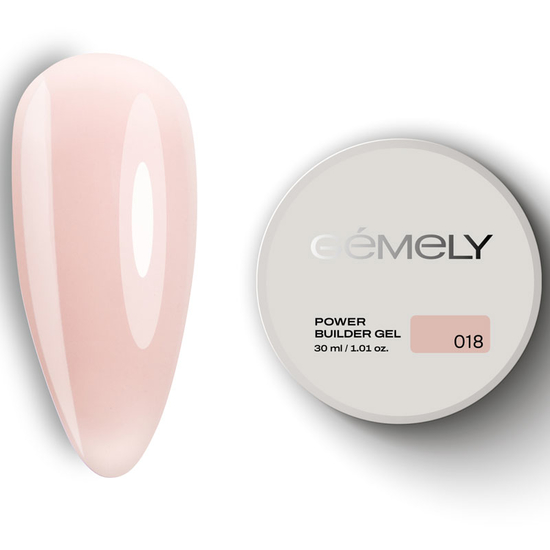 Гель для зміцнення та нарощування Gemely Power Builder gel 018 30 мл, Об`єм: 30 мл
, Колір: 018