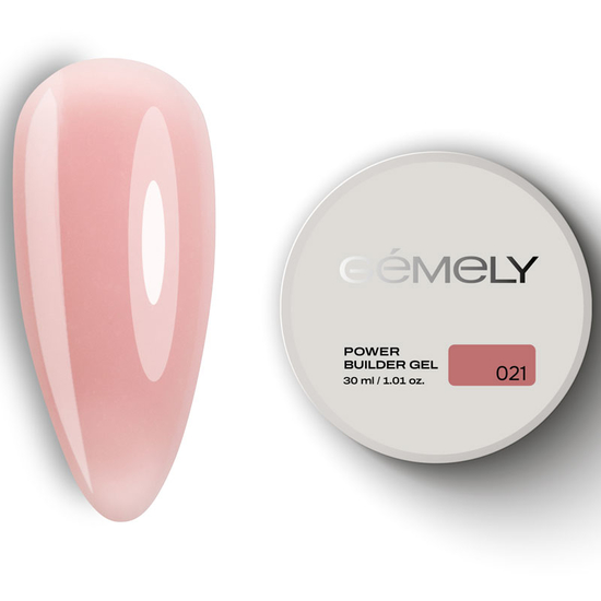 Гель для зміцнення та нарощування Gemely Power Builder gel 021 30 мл, Об`єм: 30 мл
, Колір: 021