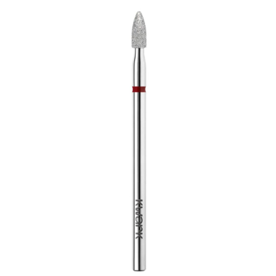 Фреза алмазно-платинова KWARK конус округлий «патрон», червона, PL256040FD2