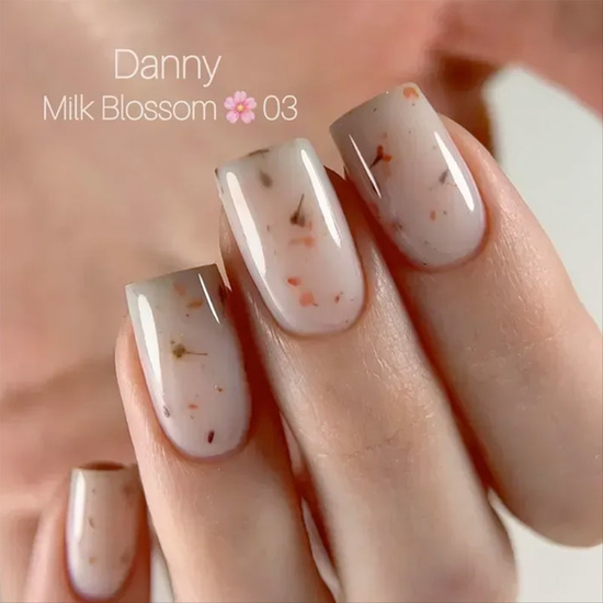 Гель із сухоцвітами DANNY Milk Blossom Gel №3 15 мл, Цвет: 034