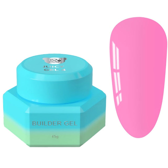 Гель для нарощування You Are Cute Juicy Gel №4 15 мл, Об`єм: 15 мл
, Колір: 4
