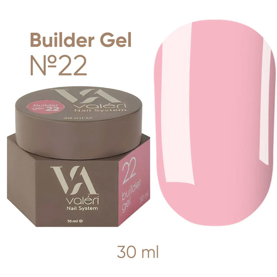 Гель для нарощування Valeri Builder Gel 22 30 мл, Объем: 30 мл, Цвет: 22