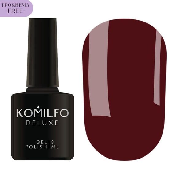 Гель-лак Komilfo Red Code Collection №004 HEMA/TPO free 8 мл, Колір: 004