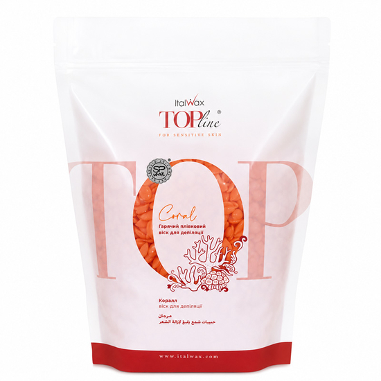 ItalWax Горячий воск в гранулах, TOP Formula коралл, 750 г, Объем: 750 г, Аромат: Коралл