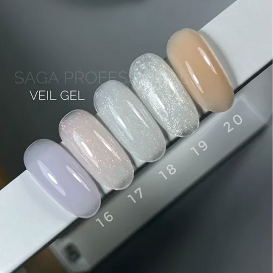 Гель для наращивания Saga Professional Builder Gel Veil №17, 15 мл, Объем: 15 мл, Цвет: 172