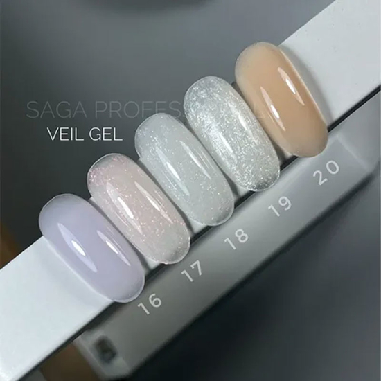 Гель для наращивания Saga Professional Builder Gel Veil №18, 15 мл, Объем: 15 мл, Цвет: 182