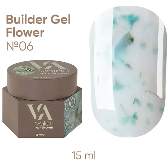 Гель для наращивания Valeri Builder Gel Flower №06 15 мл, Цвет: 062
