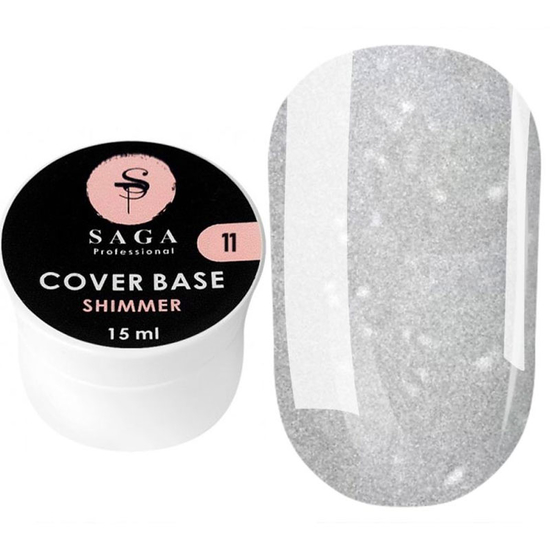 SAGA Cover Base Shimmer 011, 15 мл, Цвет: 011