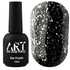 ART Shell Top Silver - топ для гель-лаку зі срібними пластівцями, 10 мл, Колір: Silver